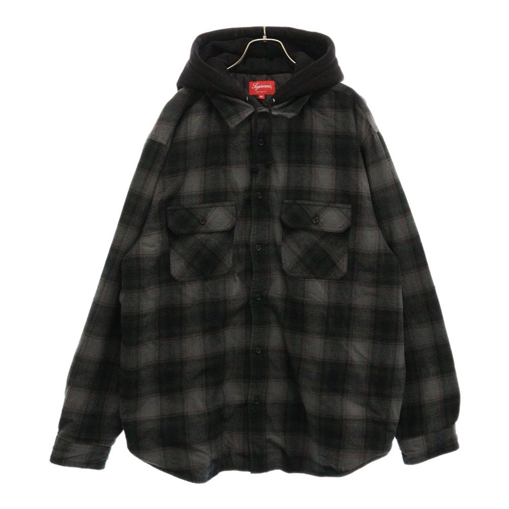 Supreme Mini Plaid Hooded Shirt L Supreme 22SS Mini Plaid Hooded