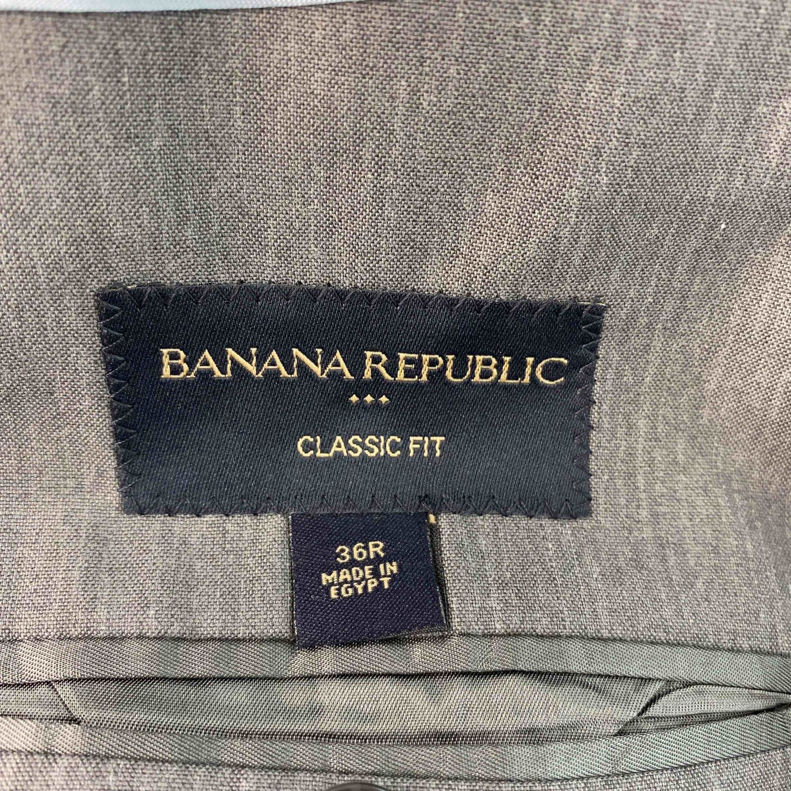 BANANA REPUBLIC バナナリパブリック メンズ テーラードジャケット グレー ストライプ ビジネス