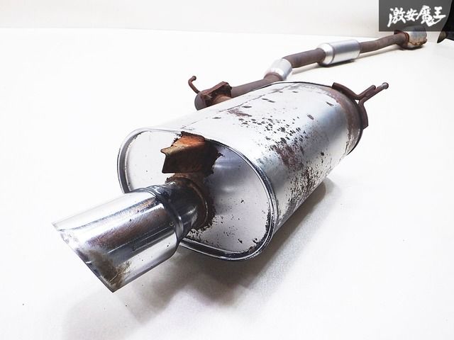 程度良好! 純正 CT9A ランエボ 7 VII マフラー リアピース 中間パイプ センターマフラー 触媒 キャタライザー コンバーター セット 棚2M3