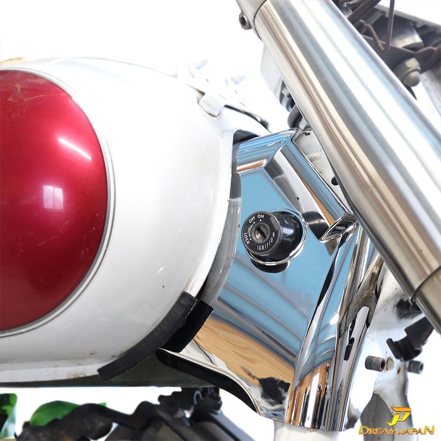 ヤマハ ドラッグスター 400 クローム メッキ ネックカバー クラシック / フレームカバー / 4TR /ABS 樹脂製 / カスタム /パーツ /b043