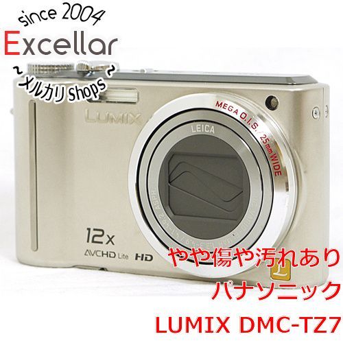 bn:3] Panasonic LUMIX DMC-TZ7 シルバー/1010万画素 液晶画面いたみ