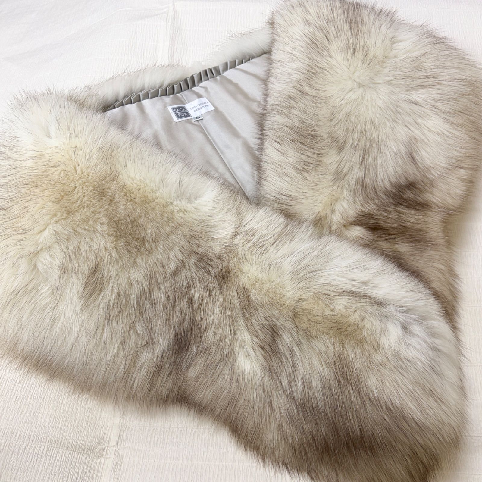 SAGA FOX TRIM・BESATZ GARNITURE ファーショール 成人式 白系