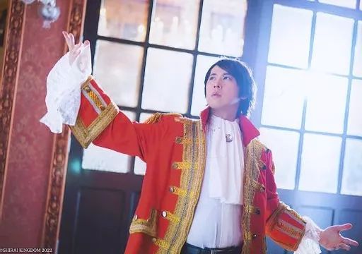 生写真(男性)/声優 山中真尋・白井悠介/膝上・白井右膝曲げ