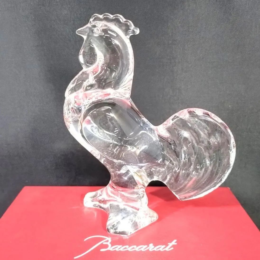 バカラ 干支 酉 クリスタルガラス 置き物 オブジェ 箱付き Baccarat バカラ 干支 酉 クリスタルガラス 置き物 オブジェ 専用箱入り