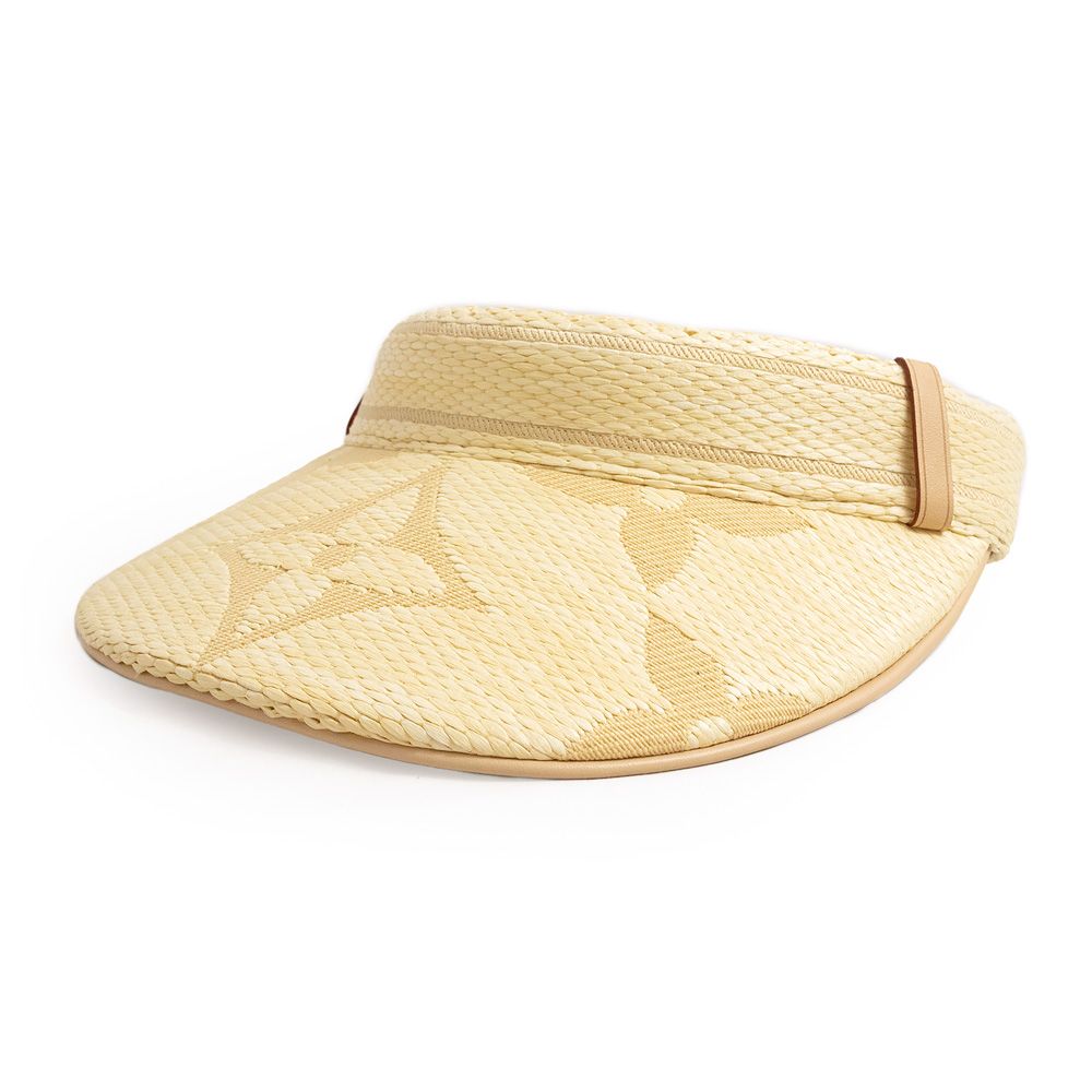 ルイ ヴィトン バイザー ビーチビュー モノグラム サンバイザー レーヨン コットン ベージュ M78417 LOUIS VUITTON