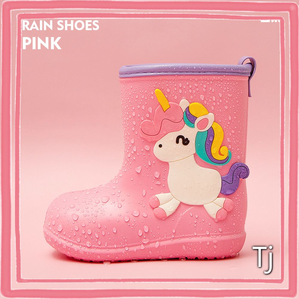 レインブーツ 長靴 ピンク 花柄 リボン 17㎝ 雨靴 雨 女の子 雨具