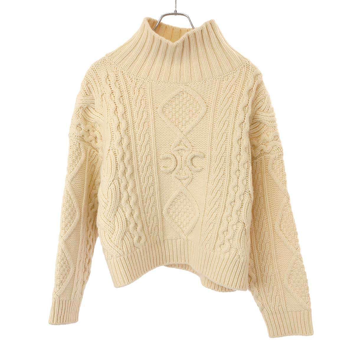 CELINE セリーヌ PULL COL MONTANT TRIOMPHE モックネック アラン 