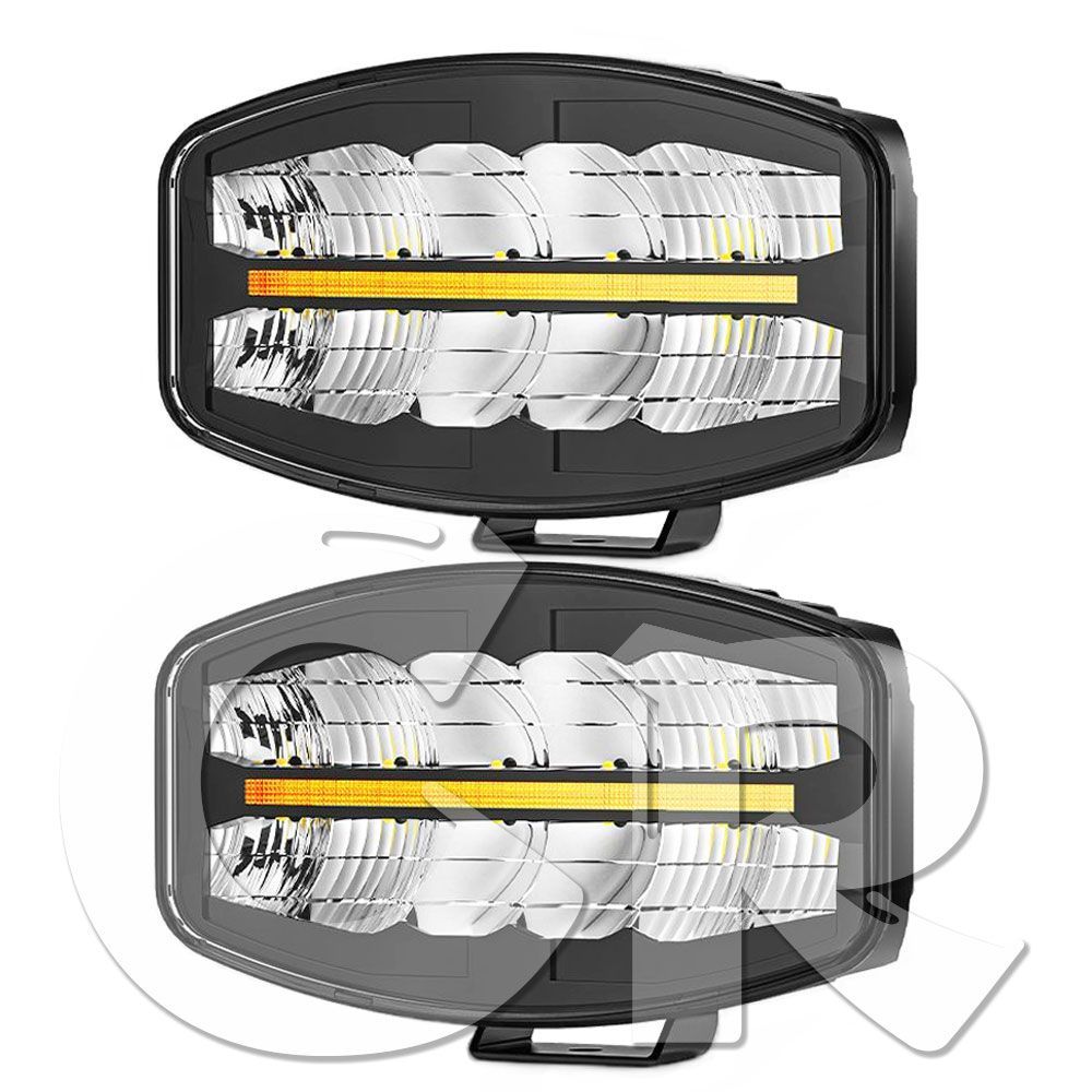 送料無料○ 10インチ 作業灯 LED ワークライト 広角ライト フラッドライト デイライト 45W 8800LM ホワイト アンバー ジープ SUV  漁船 2個 - メルカリ