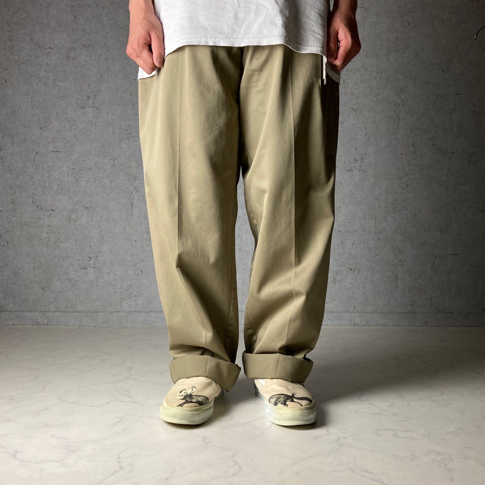 ベビーグッズも大集合 90s DOCKERS 2タック センタープレス