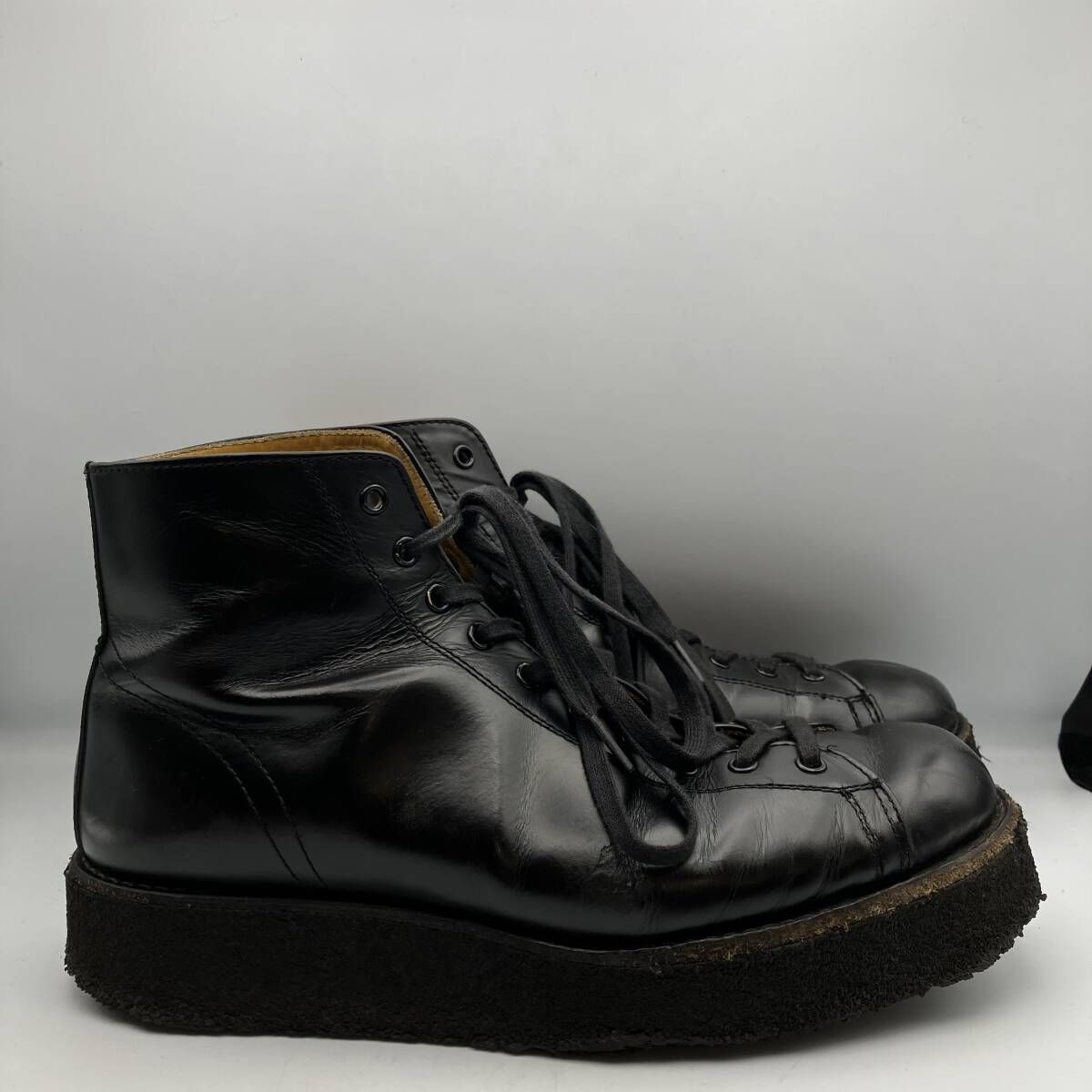 オンライン YOHJI YAMAMOTO POUR HOMME GLASS LEATHER DEMI BOOTS