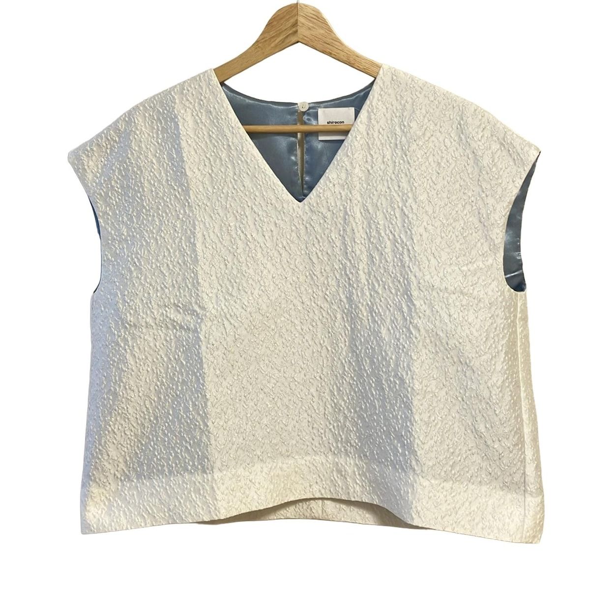 shirocon|yori シロコン|ヨリ ノースリーブカットソー サイズ36 S レディース - 白 Vネック