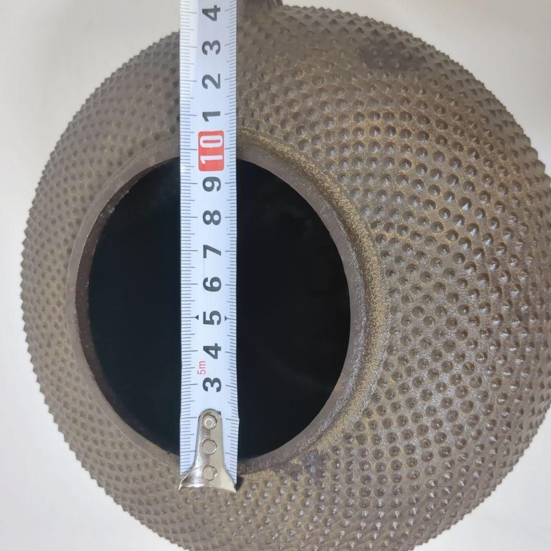 釜師 金森紹栄 茶釜 総霰平丸 丸霰 地紋 釜 鉄瓶 南鐐 茶道具