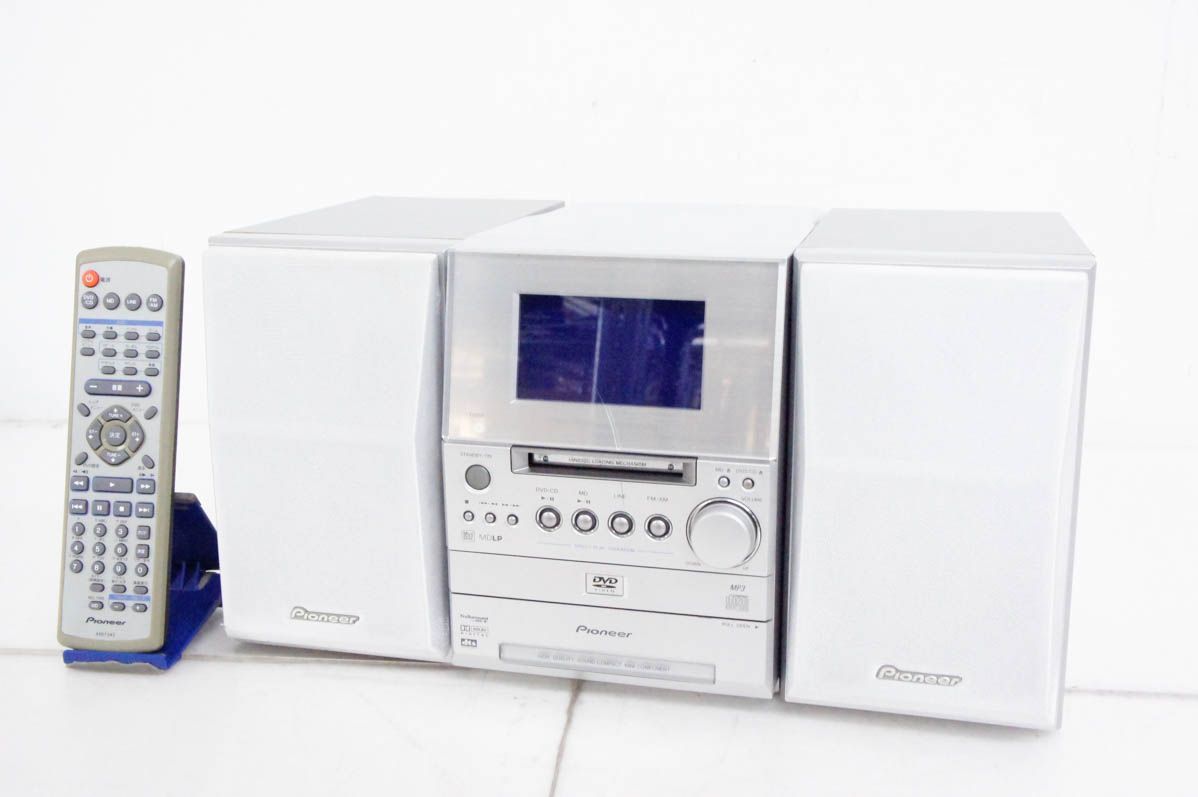 パイオニア アイディ5DV X-SV5DV-K DVD/MDミニコンポーネント (ブルー