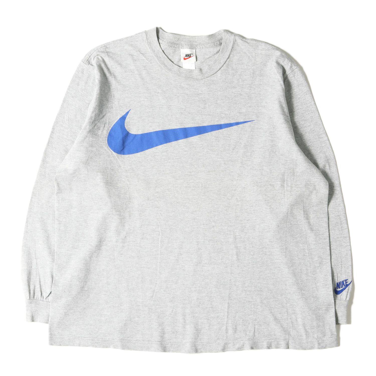 NIKE ナイキ Tシャツ サイズ:L 90s スウッシュ ロングスリーブTシャツ