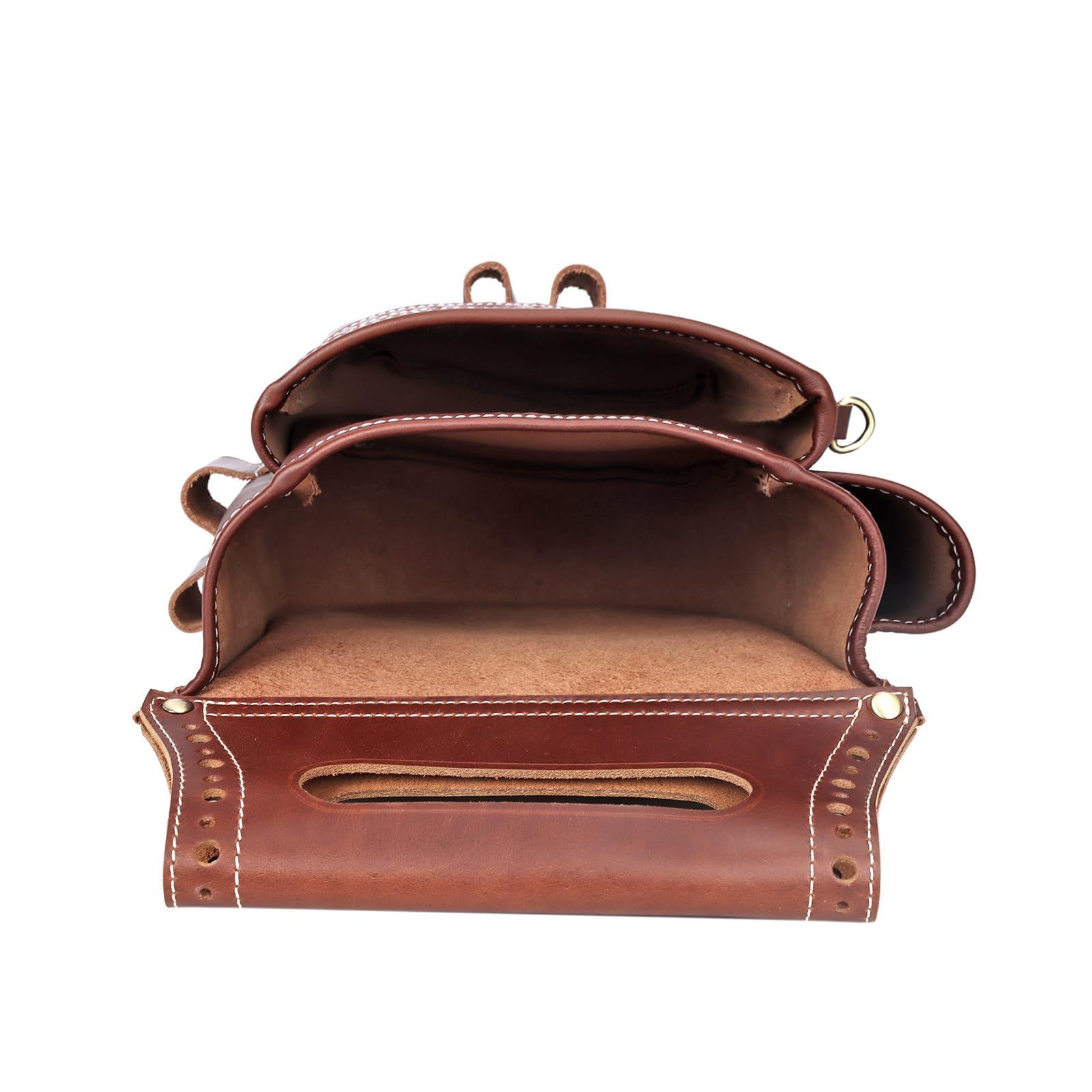 輝く TOURBON 腰袋 レザー 工具入れ 作業袋 シェルポーチ サバゲー