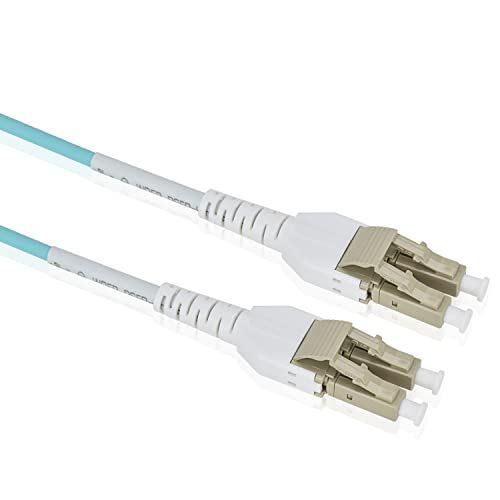 青(OM3)_1M 【LCYOUTH】OM3 マルチモード デュプレックス LC/LCコネクタ 10Gb 40Gb 光ファイバーケーブル 50/125μm 3.0mm (青(OM3)， 1M)