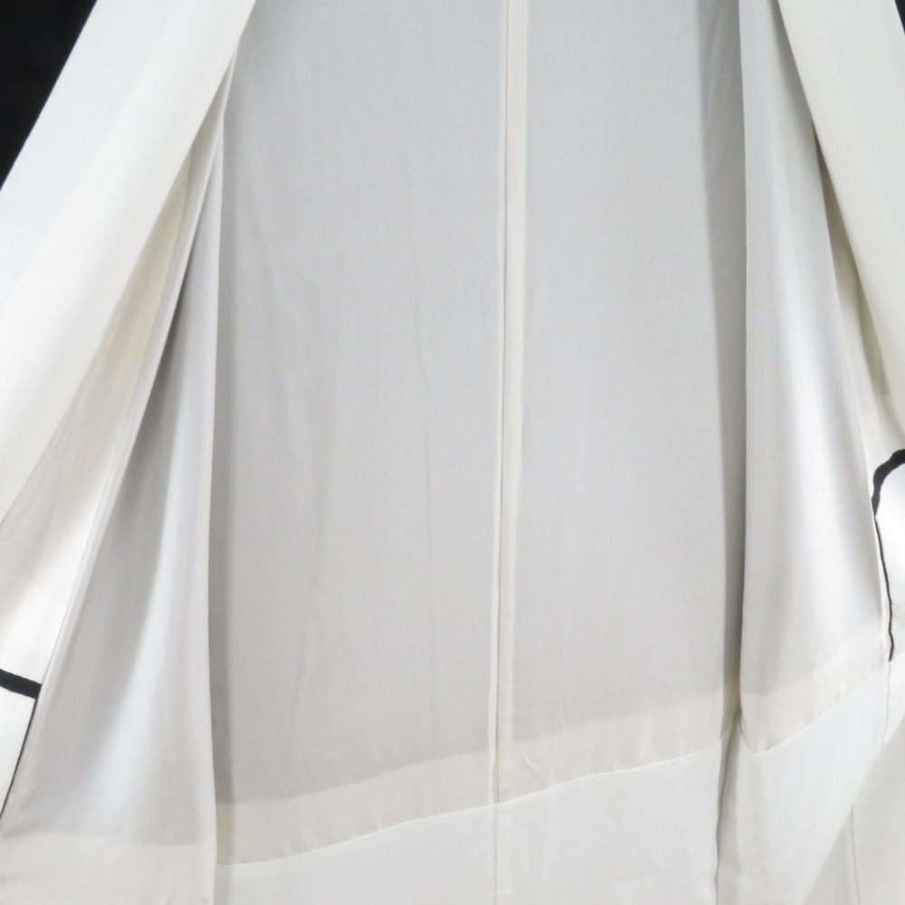 本加賀友禅 黒留袖 高橋正治 洋花文様 正絹 袷 広衿 比翼付 落款入