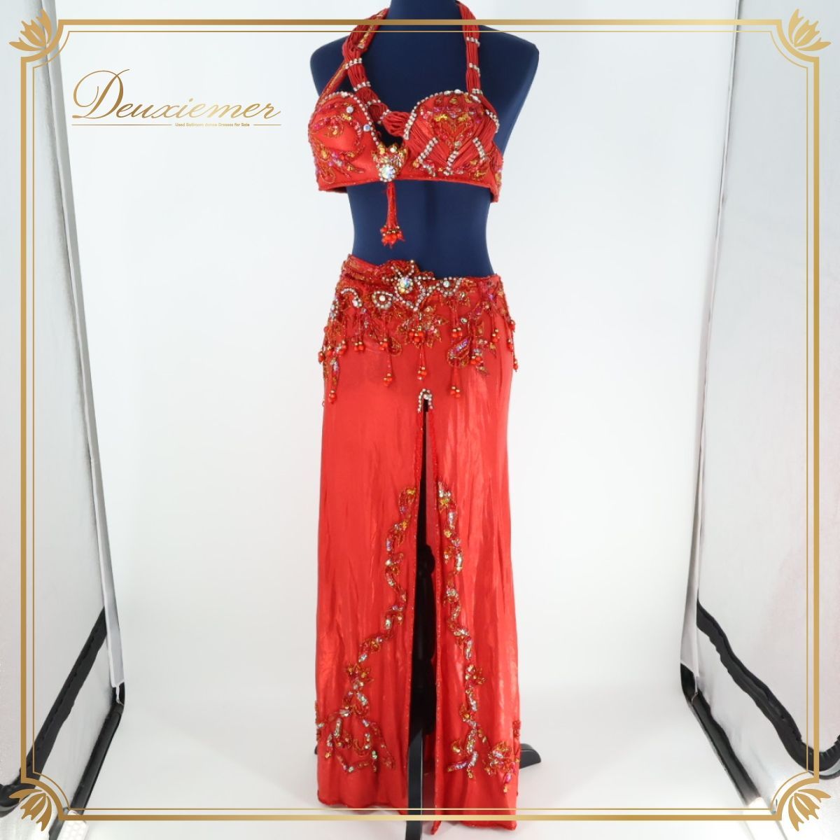 美品◯ピンク×ワインレッド ベリーダンス オリエンタル衣装