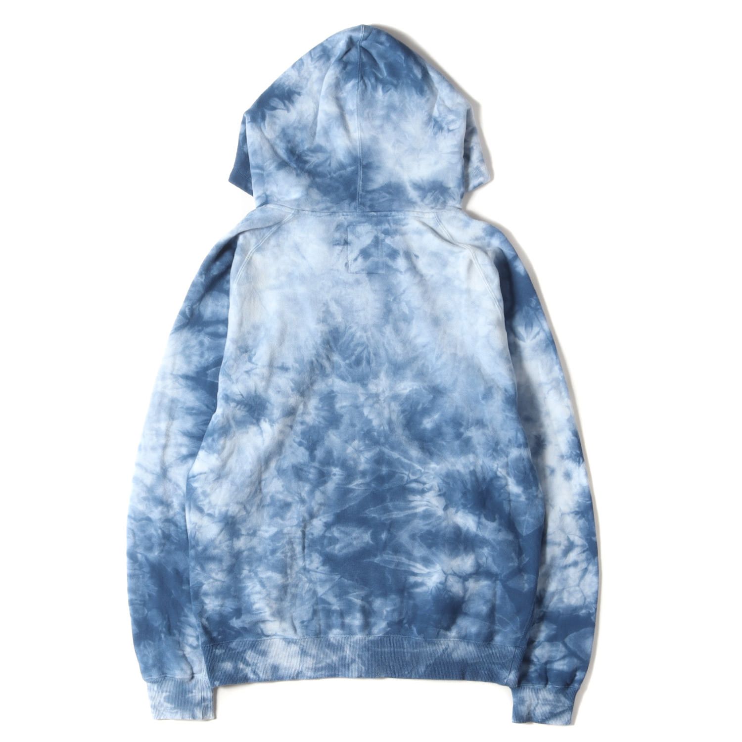 美品 CHALLENGER チャレンジャー パーカー サイズ:M タイダイ染め ジップ スウェット パーカー TIE-DYE ZIP HOODIE  ブルー トップス フーディー スウェットシャツ