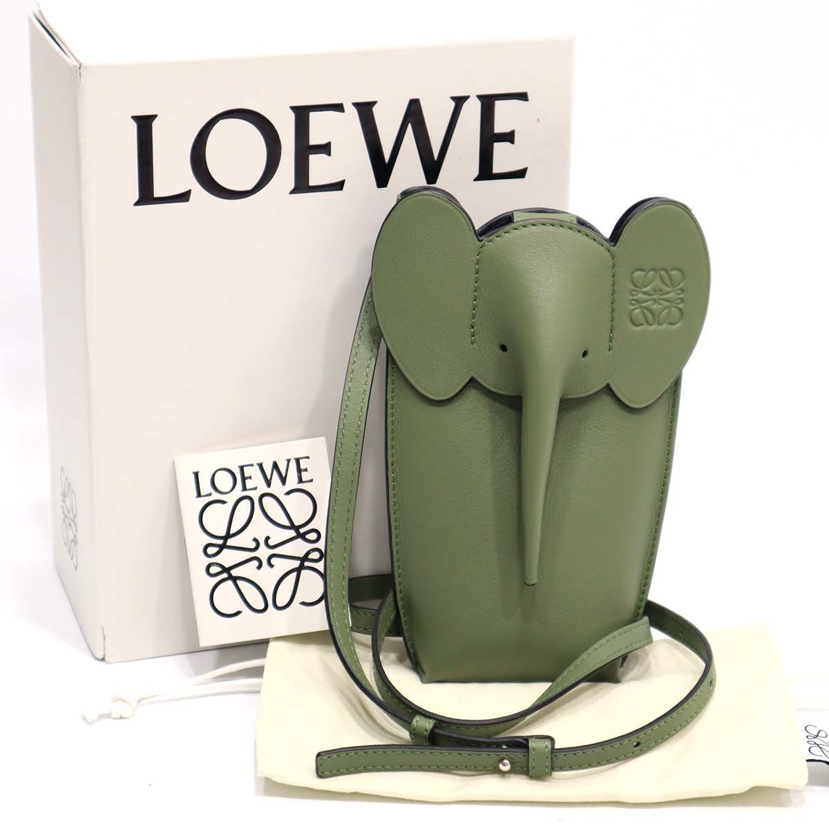 未使用 ロエベ LOEWE エレファント ポケット ポーチ ポシェット