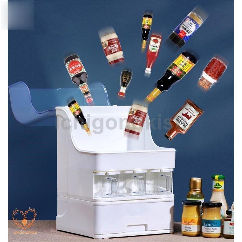 調味料入れ 調味料ラック キッチンラック キッチン用品 収納 調理台 収納棚 PKfx 123
