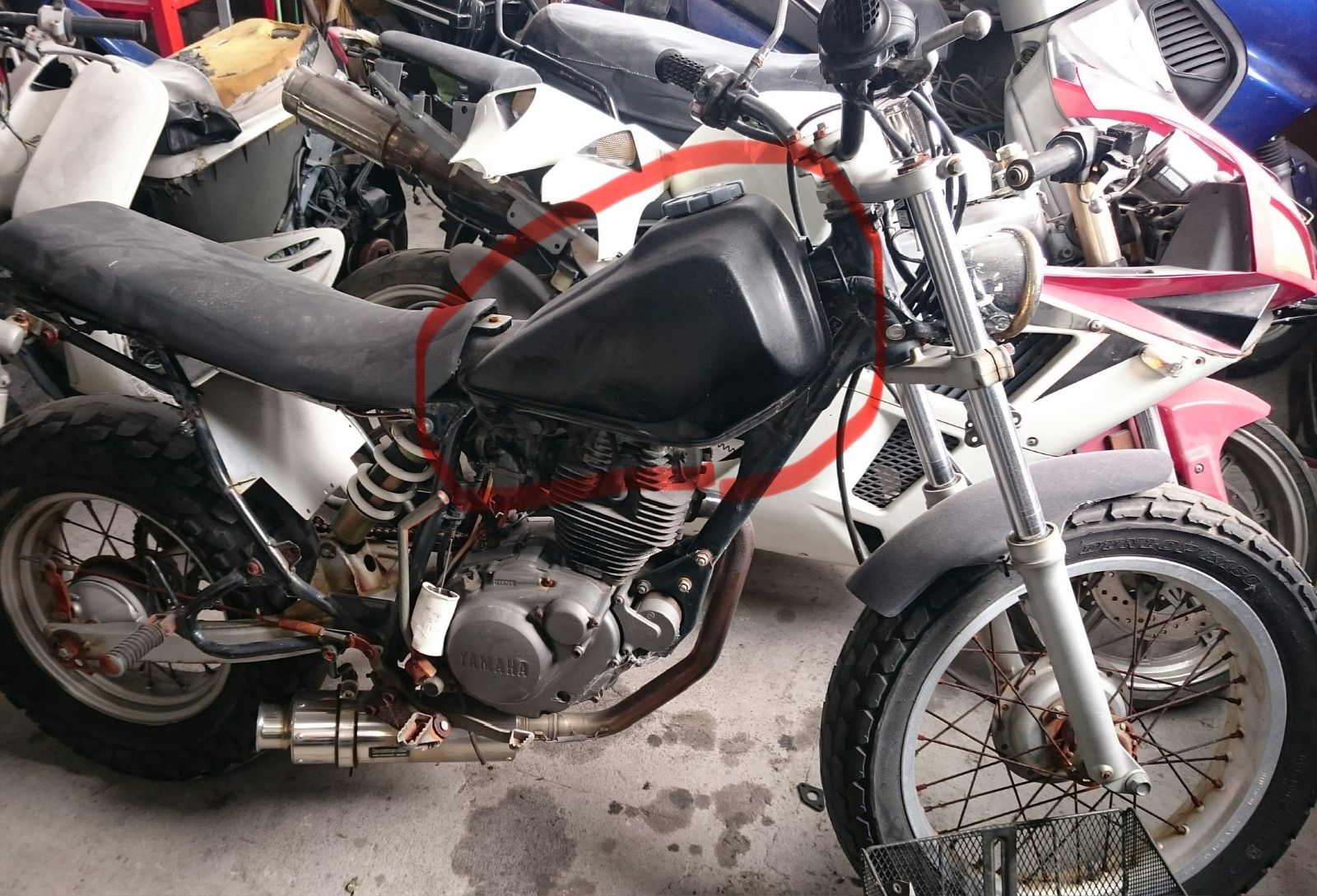 TW200 2JL ディスク ロンスイ レストアベース 部品取り TW200 部品取り