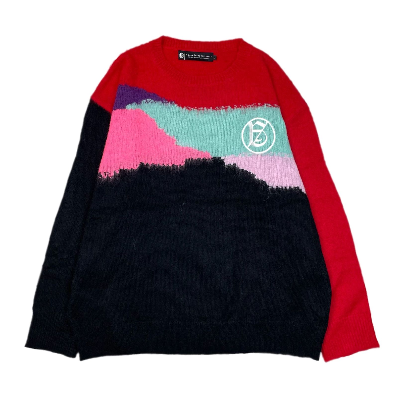 THE WORLD IS YOURS ザ ワールド イズ ユアーズ BIG LOGO MOHAIR KNIT