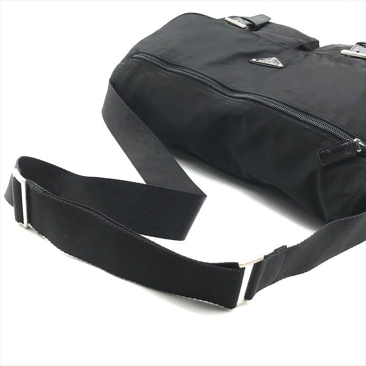 良品 PRADA プラダ メッセンジャー ショルダー バッグ ナイロン  