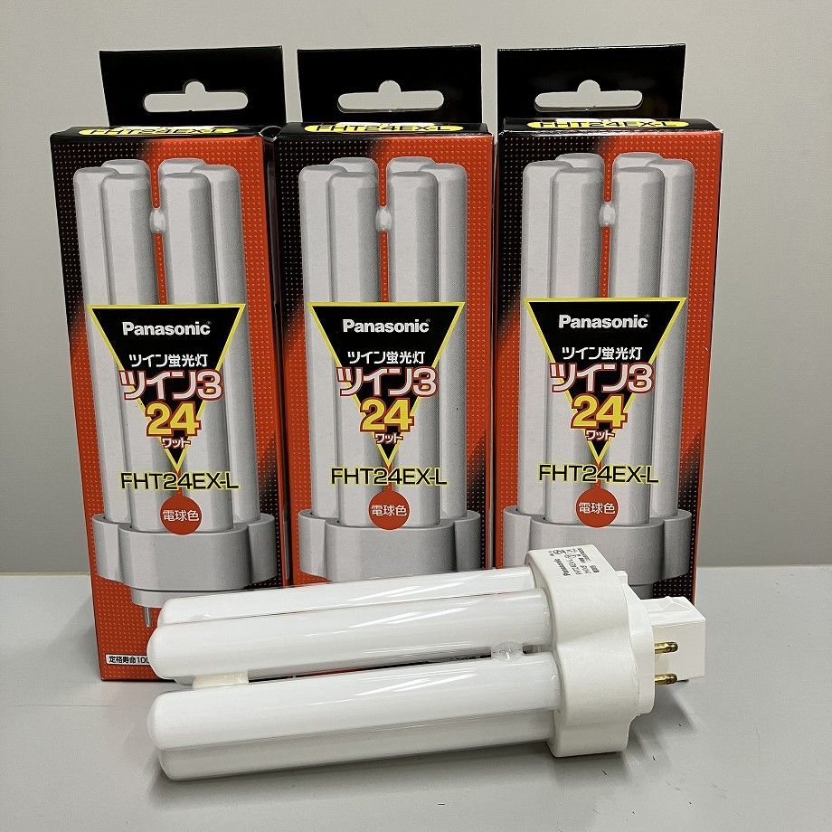 新品未開封 Panasonic FHT24EX-L ツイン蛍光灯 ツイン3 たのめーる】パナソニック ツイン蛍光灯 ツイン3 24W形 電球色