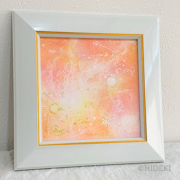 抽象画パステルアート 双子座