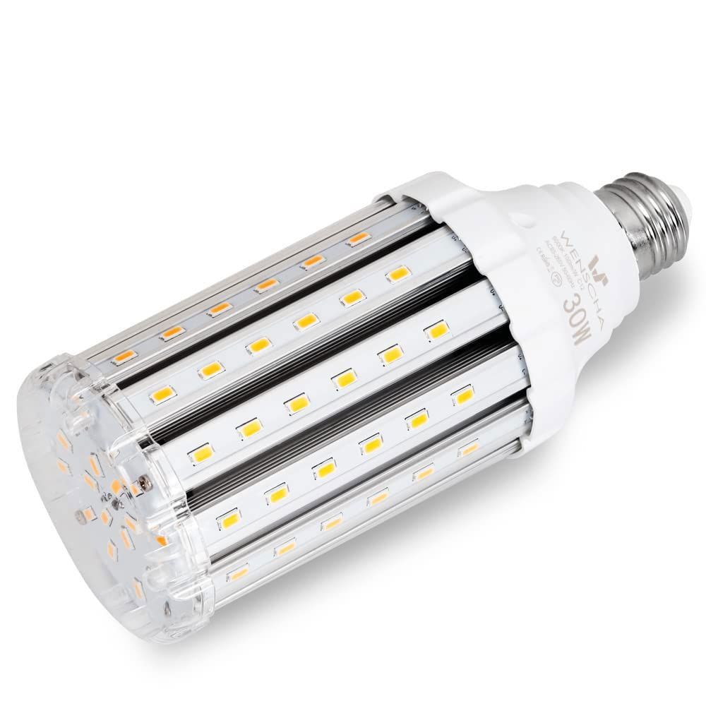 LEDコーンライト トウモロコシ型 30W LED電球 E26口金 3500Lm/6000K 300-350W白熱電球相当 超高輝度 省エネ 長寿命 倉庫・納戸・駐車場・車庫・工場・屋内ガレージなどに対応… (30W 昼白色)