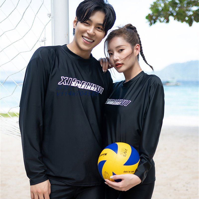 水着 レディース メンズ セット水着 カップル水着 婦人 レギンス 海 ペア水着 日焼け対策 紳士 ゆったり ビーチ トップス プール 露出控えめ 大きいサイズ 長袖 vii4w704589