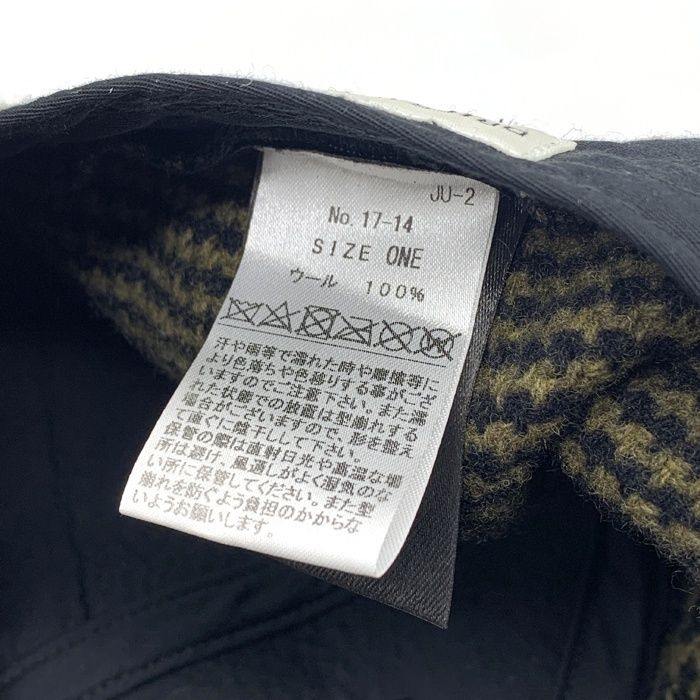 DRIES VAN NOTEN ドリスヴァンノッテン 千鳥格子 ウールキャップ 帽子