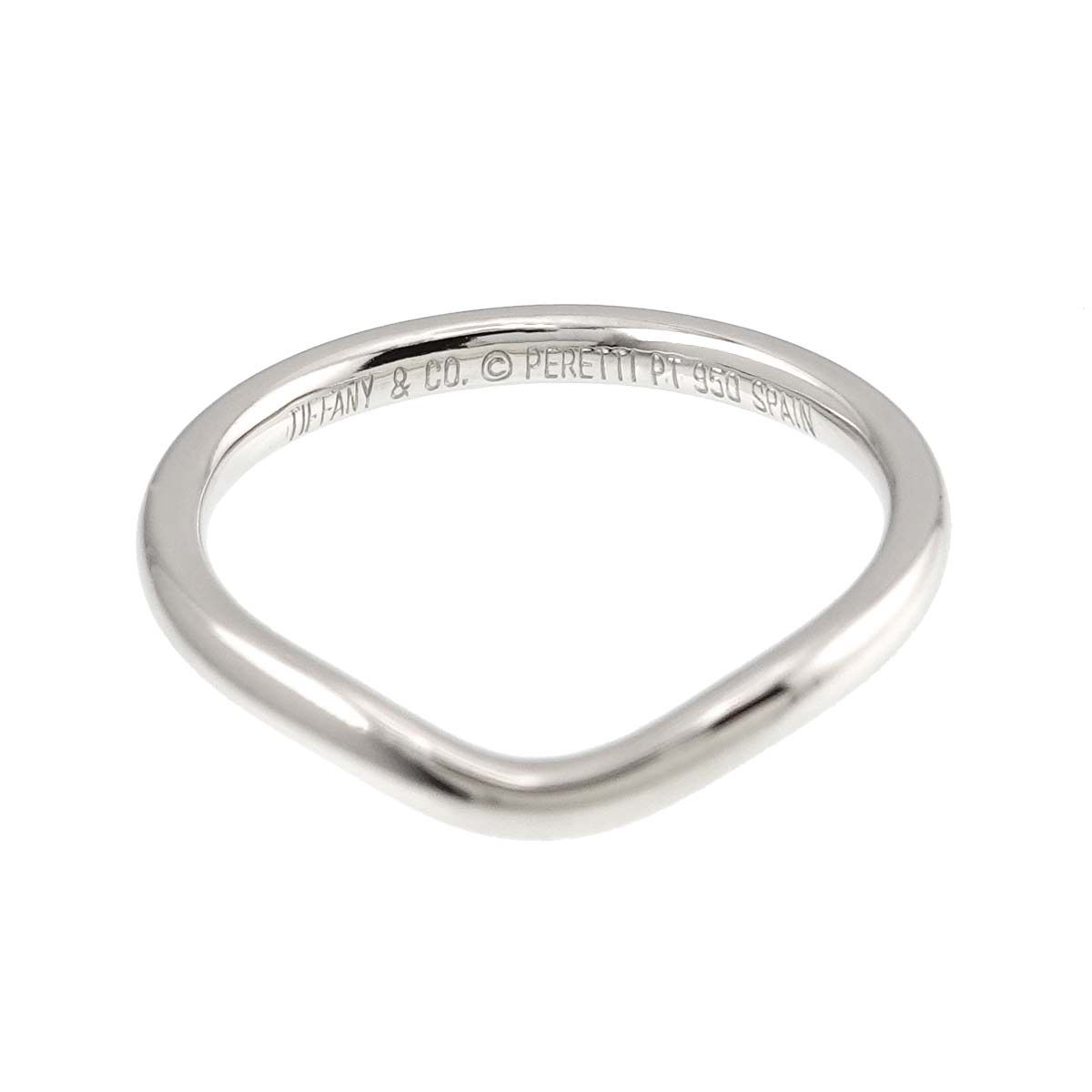 ティファニー TIFFANY&Co. カーブド バンド 9.5号 リング Pt プラチナ  