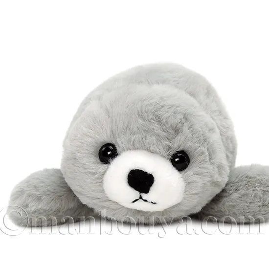 アザラシ ぬいぐるみ 中型 グレー アザラシ ぬいぐるみ 水族館 お土産 キュート販売 CUTE ふわふわ