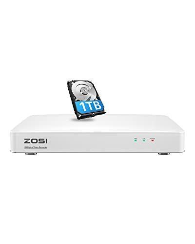 ZOSI 防犯カメラレコーダー 5MP Lite ビデオ 防犯レコーダー 8ch 1TB 