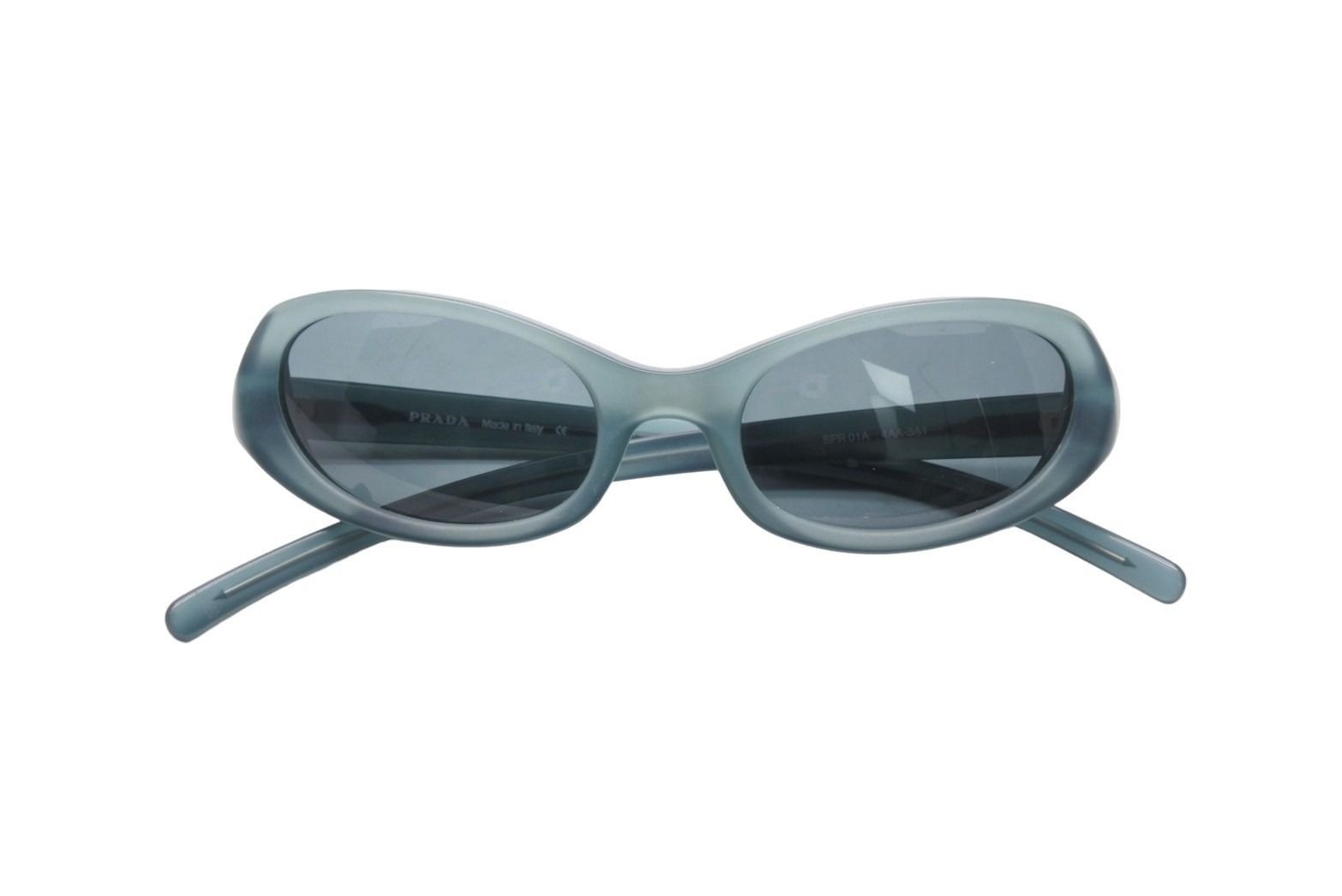 PRADA プラダ サングラス メガネ アイウェア SPR01A 4AA-3A1 スクエア プラスチック グリーン ユニセックス 美品 中古 51172 PRADA プラダ サングラス メガネ アイウェア SPR01A 4AA-3A1 スクエア