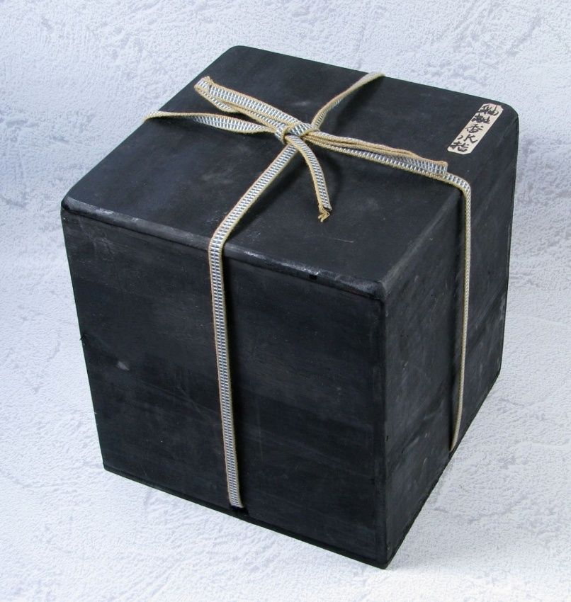 古陶磁 瀬戸焼 鉄釉水指 注文 幅：19.7cm 木箱付 茶道具/24b047 2025年