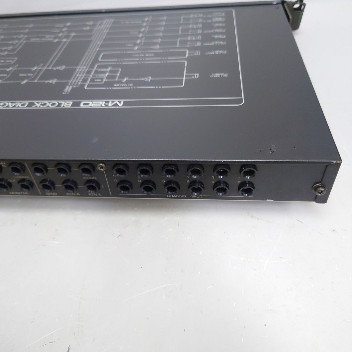  動作品 Roland M 120 Line Mixer 12 Channel Rackmount ミキサー ローランド z 2249 その他 PAミキサー