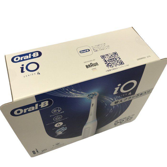 BRAUN - BRAUN ブラウン オーラルB series4 電動歯ブラシ iO4 iOG41A61KWTC クワイトホワイト デンタルケア 充電式 中古 Y1 BRAUN ブラウン オーラルB series4 電動歯ブラシ iO4
