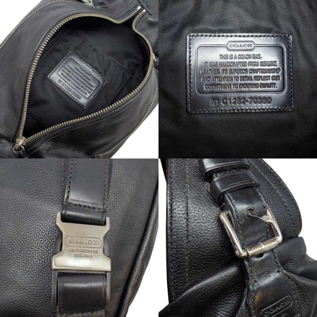 COACH コーチ 70360 レザーボディーバッグ トンプソン レザー スリング