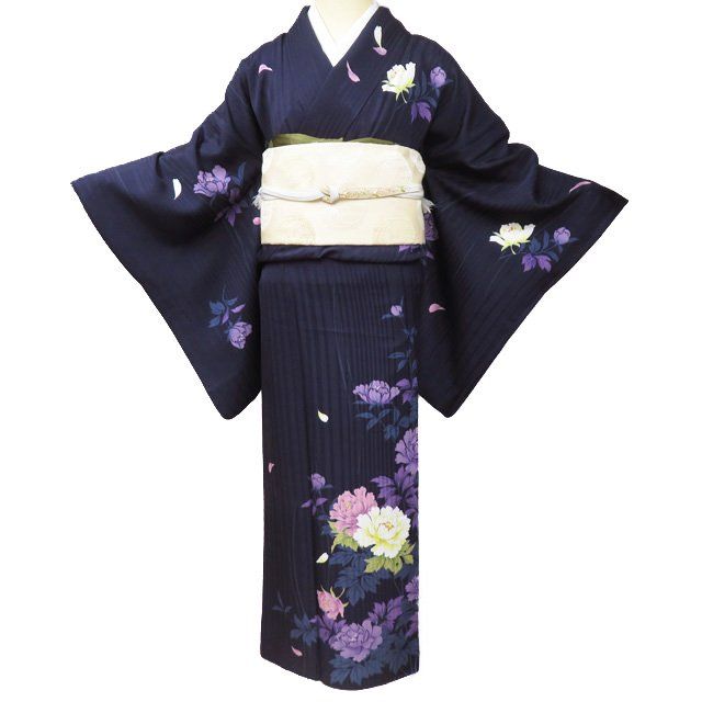 平和屋着物○訪問着 絞り 刺繍 宝尽くし 金銀彩 正絹 逸品 AABA1302ph