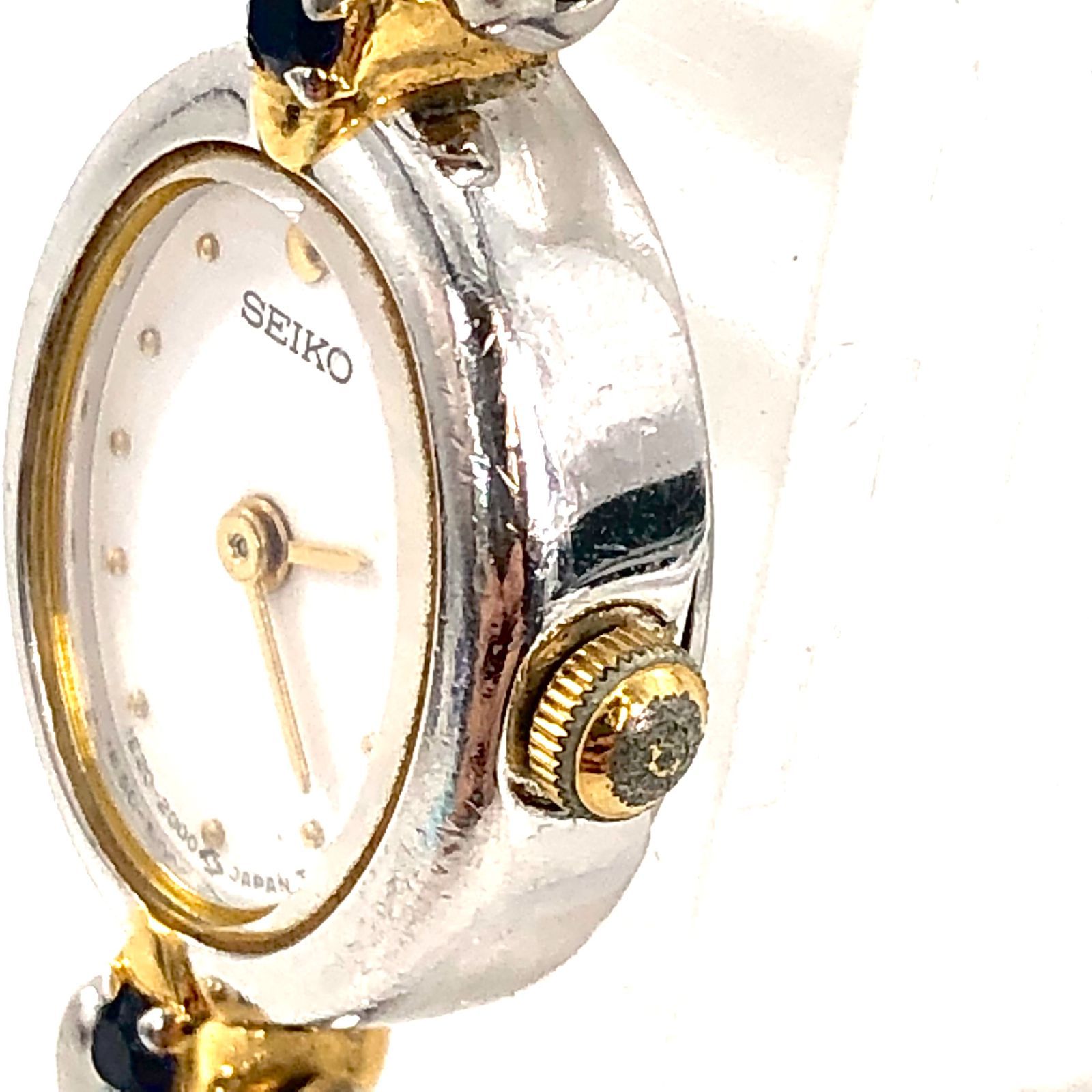 SEIKO セイコー 1E20-6160 SS/QZ ホワイト文字盤 レディース