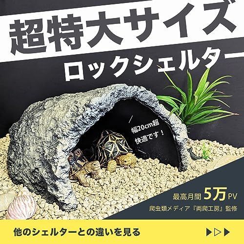 爬虫類用 リクガメ 大型シェルター 4個セット 両爬工房 リクガメ