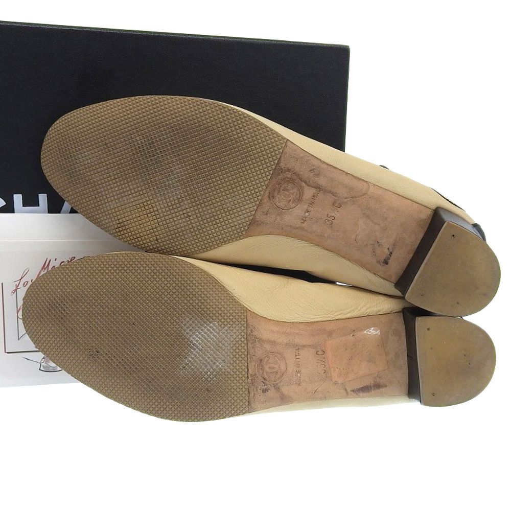 美品 シャネル CHANEL 90年代 ヴィンテージ バレリーナ ココマーク刺繍  