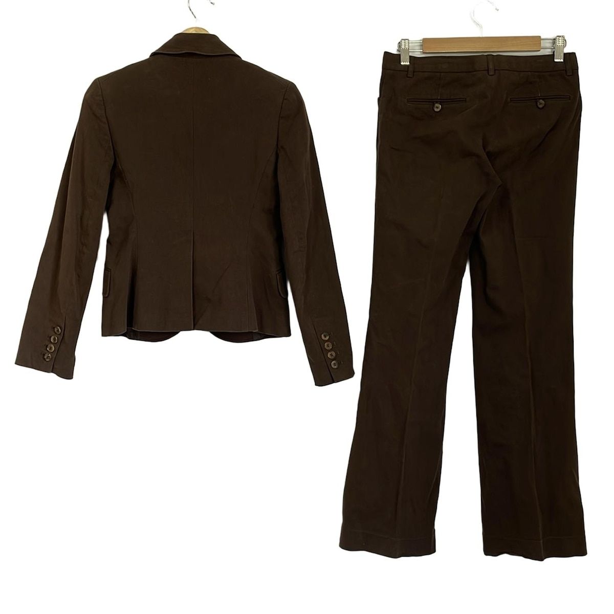 theory ブラウンパンツスーツ theory(セオリー) レディースパンツスーツ レディース - ブラウン