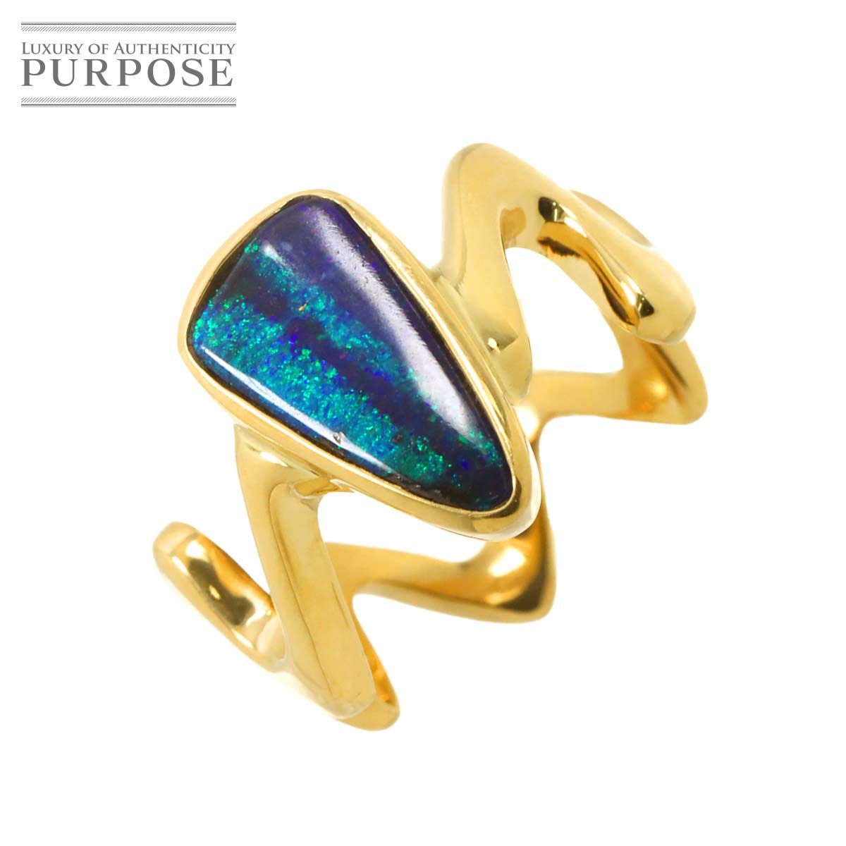 大人のリングとっても個性的 ボルダーオパール サイズ約12 大人の