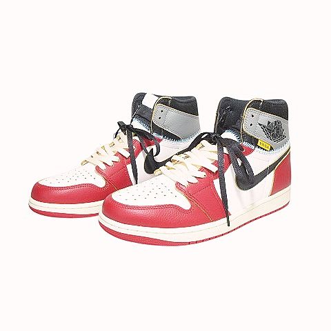 ナイキ NIKE 美品 箱付 タグ付 替紐付 UNION Air Jordan 1 Retro