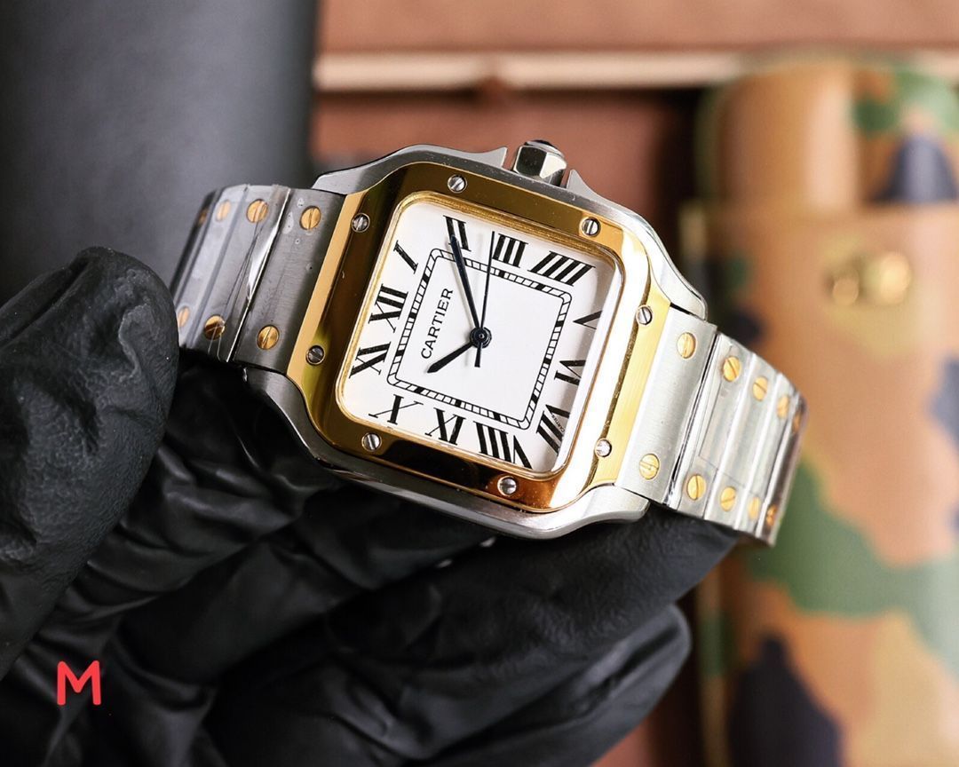Cartier クォーツ 時計 カルティエ トノーデュアルタイム LM W1502853 クォーツ Cal