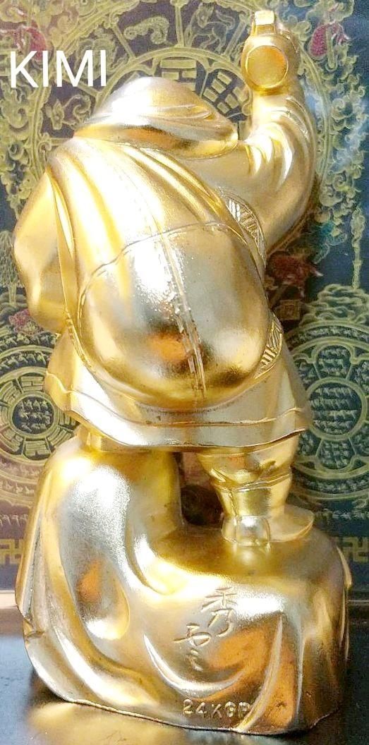 大黒天 (24金メッキ)合金製 高さ約9.5cm 牧田秀雲 原型_仏像 大黒天 (24金メッキ)合金製 高さ約9.5cm 牧田秀雲 原型_仏像